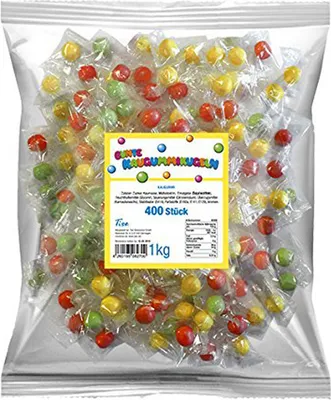 Immagine prodotto di Palline di gomma da masticare colorate per il lancio di carnevale Tise 400 pezzi