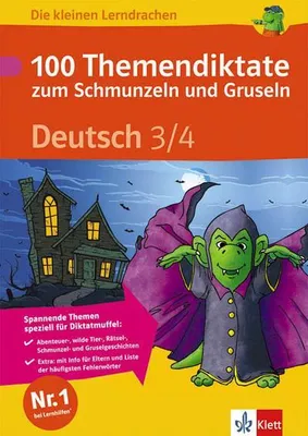 Immagine prodotto di Die kleinen Lerndrachen: 100 Themendiktate zum Schmunzeln und Gruseln Deutsch, 3./4. Klasse