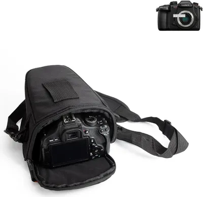 Produktbild von K-S-Trade Kameratasche Fototasche Schultertasche Umhängetasche kompatibel mit Panasonic Lumix DC-GH5s Colt  für Systemkameras Schutzhülle bag