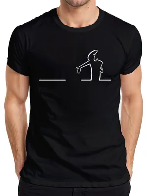 Immagine prodotto di Maglietta Balum La Linea Lui Osvaldo Cavandoli Cartoon Balum Balum uomo, Nero, XL