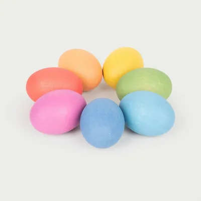 Obrázek produktu pro Tickit Rainbow Wooden Eggs, 0,8 rok/roky, Dřevo, Vícebarevný