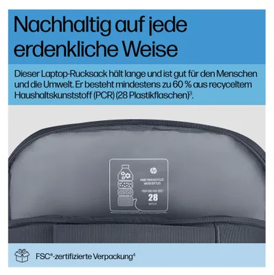 Produktbild von HP Everyday 16 Zoll Laptop-Rucksack, Rucksack, 40,9 cm (16.1"), 570 g