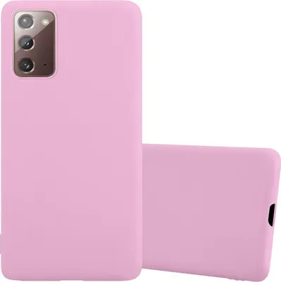 Obrázok produktu pre Cadorabo puzdro pre Samsung Galaxy NOTE 20 ochranné puzdro v ružovej farbe puzdro na mobilný telefón TPU silikónový kryt