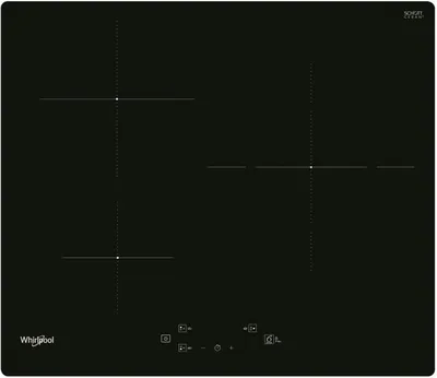 Image de Table de cuisson induction WHIRLPOOL WSQ1160NE, 3 feux, 60 cm, Noir, Booster, 6eme Sens, 7200W