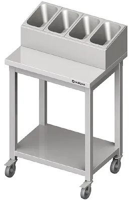 Produktbild von Besteck- und Tablettwagen - 655x500x1100mm