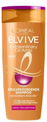 Produktbild von L’Oréal Paris Elvive Extraordinary Oils Curl Nutrition 250 ml, Frauen, Nicht-professionell, Shampoo, Lockiges Haar, trockenes Haar, 250 ml, Ernährung, Glanz, Weichmachend
