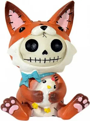 Produktbild von Kleine Fox Furrybones Figur - Skelettfigur für Sammler von Furrybones Figuren