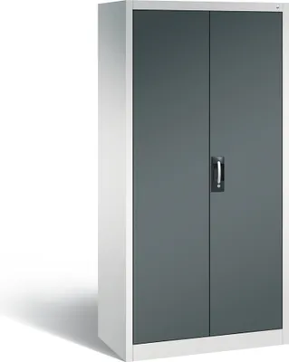 Produktbild von C+P Werkstattschrank | HxBxT 195x93x50cm | Lichtgrau/Anthrazit