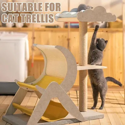 Zelfklevende Krabmat voor Katten - 100 x 30 cm - Krabmat Kat - Krabplank Muur - DIY Krabplank - Krabwand - Kattenkrabplanken