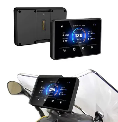Image de Écran de navigation NAVTICA Apex Plus 5 pouces compatible Android Auto / Apple CarPlay pour moto BMW avec WONDER WHEEL