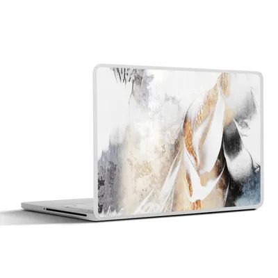 Produktbild von MuchoWow® Laptop Aufkleber Sticker Cover Abstrakt - Gold - Design - Luxe 25x18 cm - Laptop-Deko