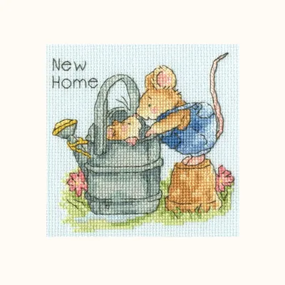 Produktbild von Bothy Threads "Willkommen zu Hause" Kreuzstich-Set, XGC37, 10x10cm