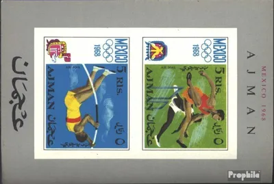Produktbild von Briefmarken Ajman 1968 Mi Block32A (kompl.Ausg.) postfrisch Olymp. Sommerspiele