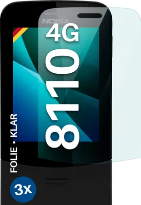 Produktbild von moex® 3x Schutzfolie kompatibel mit Nokia 8110 4G - Displayschutzfolie dünn Folie, Klar