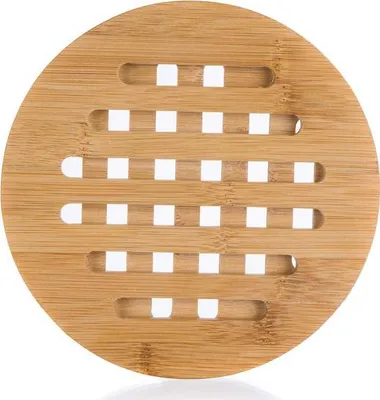 Produktbild von BANKETT Unterlage hölzern rund BRILLANT Bambus 17,5 x 1 cm
