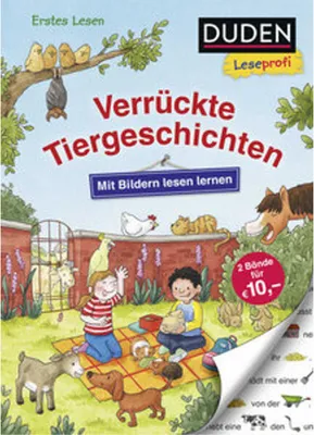 Obrázek produktu pro Duden Leseprofi - Mit Bildern lesen lernen: Verrückte Tiergeschichten