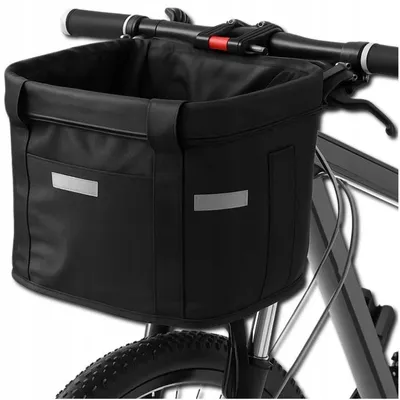 Produktbild von Fahrradkorb Vorne Lenker Abnehmbar 10L Aluminium Rahmen Oxford 600D Tasche Bis 6 Kg Schnellverschluss 20-25 mm