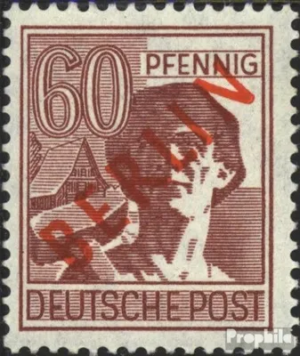 Produktbild von Briefmarken Berlin (West) 1949 Mi 31 gestempelt Rotaufdruck