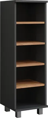 Produktbild von Midischrank Vicco Ilias Anthrazit/Goldkraft Eiche 30.2 x 95 cm mit 5 offenen Fächern, Model 54760