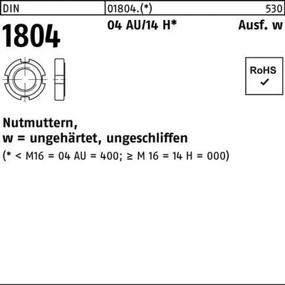Produktbild von Reyher  1804 Nutmuttern M 16x1.5 (10 Stück)