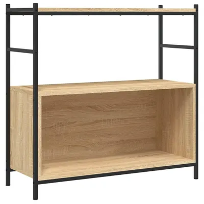 Produktbild von vidaXL Bücherregal Sonoma-Eiche 80x30x78,5 cm Holzwerkstoff und Eisen