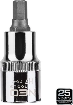 Zdjęcie produktu dla NEO TOOLS Końcówka sześciokątna na nasadce 1/2", H7 x 55 mm