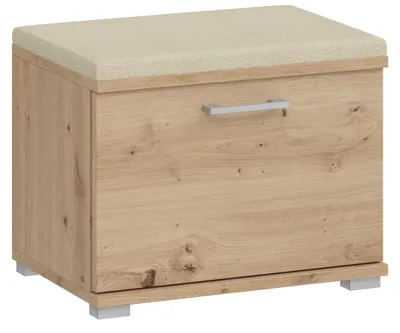 Produktbild von Schuhschrank Schuhbank mit Sitzfläche Braun, 50x40x35 cm