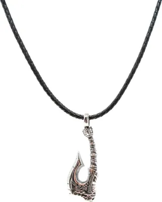 Produktbild von Lederkette Edelstahl 316 ODINS AXE SKULL 60 cm Silber Lederkette