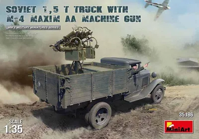 Produktbild von MiniArt 1:35 Soviet 1,5t LKW Vierling M Plastik Modellbausatz