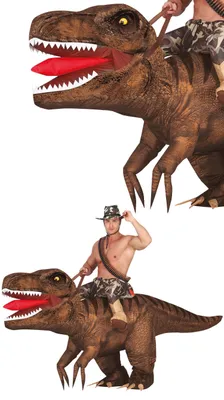 Image de Guirca Costume gonflable de dinosaure pour homme M-L M-L