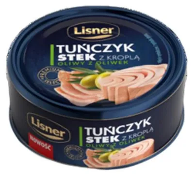 Obrázok produktu pre Tuńczyk Stek z kroplą oliwy z oliwek Lisner 120 g