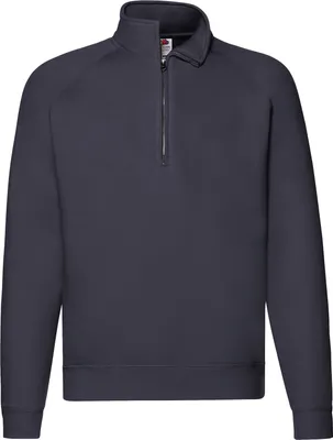 Produktbild von Fruit of the Loom Premium Zip Neck Sweat ,Farbe: deep navy ,Größe: XL