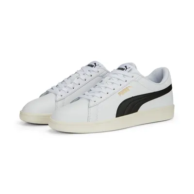 Image de PUMA Smash 3.0 Leder-Sneaker Uni 03 - puma white/puma black/puma gold/frosted ivory 47