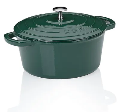 Zdjęcie produktu dla Kela Calido, 3,8 l, Zielony, Żeliwo, Żeliwo, 24 cm, 120 mm