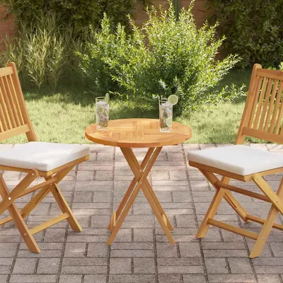 Produktbild von vidaXL Tischplatte Massivholz Teak Rund 2,5 cm 60 cm