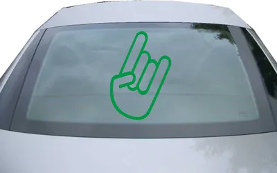 Produktbild von Indigos UG - Aufkleber Heckscheibe & Motorklappe DE2056 - grün - 600x412 mm - The Heavy Shocker - Auto Scheiben Fenster Heckklappe Tuning Racing JDM - Die cut