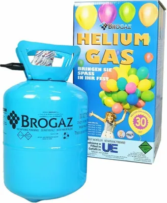 Produktbild von FORTENA Ballongas (Helium) in 7L Flasche – Set für ca. 30 Ballons