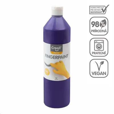 Zdjęcie produktu dla Farba do malowania palcami Creall - 750 ml - fioletowy
