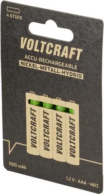Immagine prodotto di VOLTCRAFT HR03 SE Micro (AAA)-Acc NiMH 1100 mAh 1,2 V 4 St