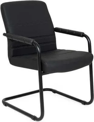 Productafbeelding van Stoel, bekleding van kunstleer, moderne bureaustoelen, computerstoelen, meubels, zwart