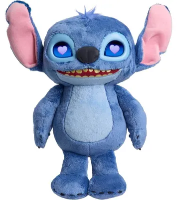 Imagen del producto de Just Play, peluche interactivo de Disney Stitch, 30 cm, con ojos LED