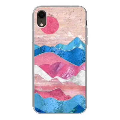 Produktbild von MuchoWow® Handyhülle Schutzhülle Hülle für iPhone XR Stolz - Transgender - Marmor Silikon Softcase Handy Hülle - Schutzdeckel