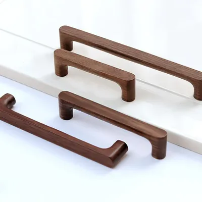 Productafbeelding van Omgoods - Set van 5 Houten Kastenhandgrepen 96mm voor Keuken en Meubels