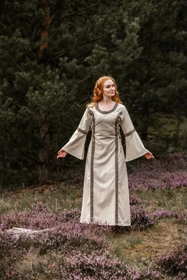 Produktbild von Mittelalter Baumwollkleid Natur "Angie" XXL