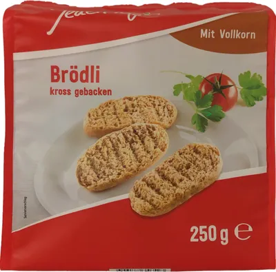 Produktbild von Jeden Tag Brödli Vollkorn kross gebacken VPE (15x250g Packung)