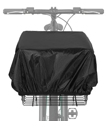 Productafbeelding van Fietsmand regenhoes fietsmandafdekking - Elastische band - Waterdicht - 40 x 35 cm