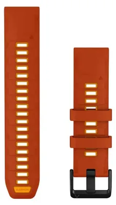 Image de Bracelet de sport Garmin QuickFit, en silicone, couleur orange