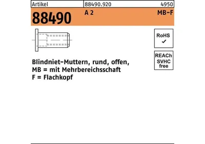 Immagine prodotto di Rivetti ciechi multigamma Reyher A2 FLAKO M 8/0,5-6,5 884909200080000 (100 pz.)