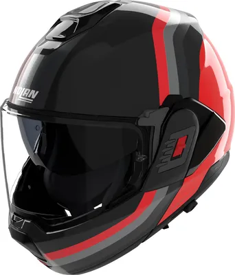 Produktbild von Nolan N120-1 Lineo N-Com Klapphelm, schwarz/rot, XS (55)