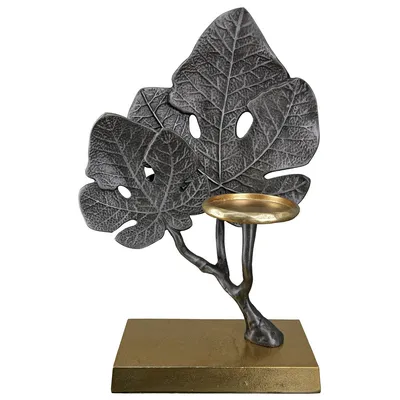 Obrázek produktu pro GILDE Svícen Leaf V. 38 cm,60179